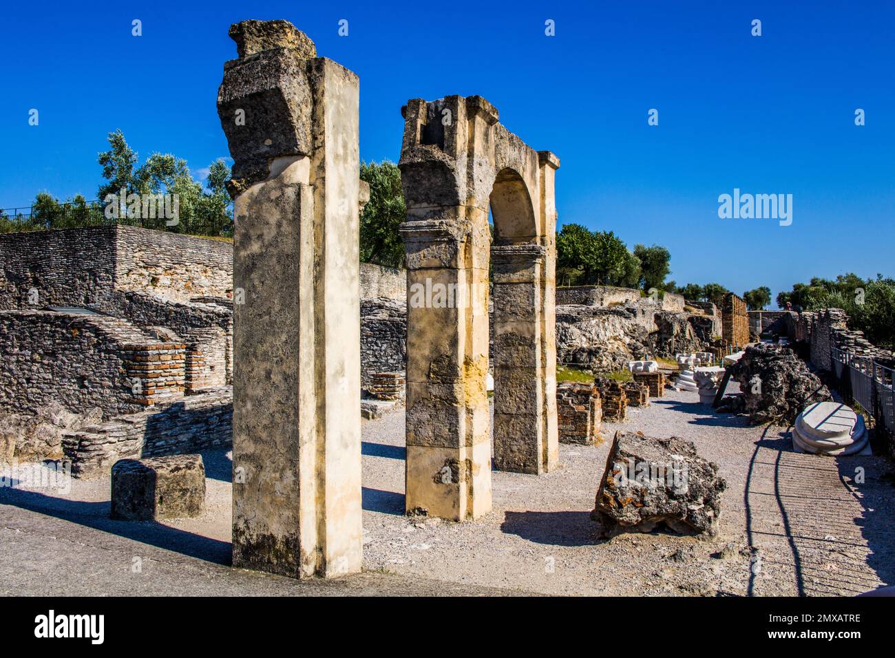 Caves of Catullus, ruins of a Roman villa, 1st century AD Sirmione ...