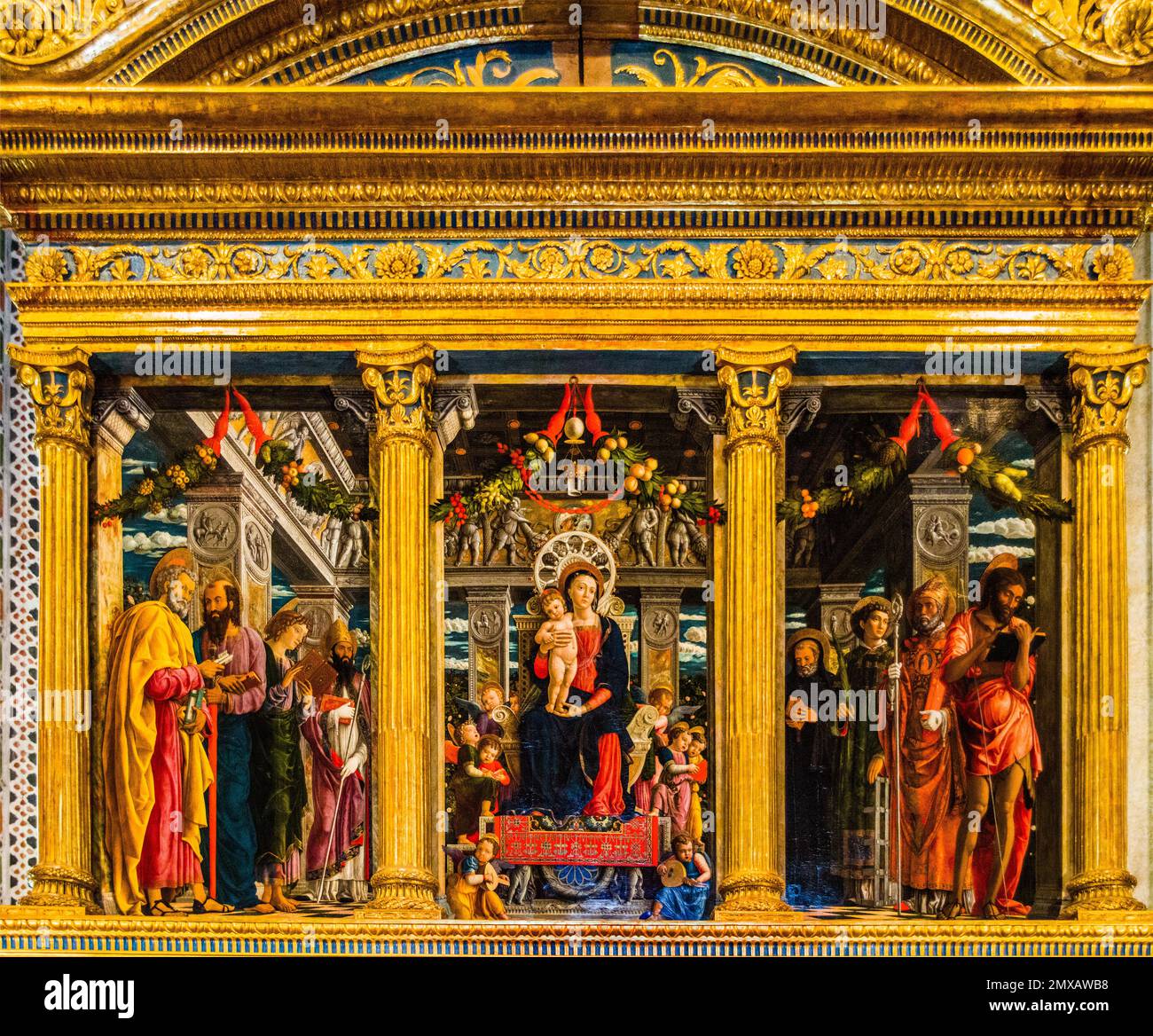 Triptych of the Zeno Altar, 14571460, by Andrea Mantegna, first high