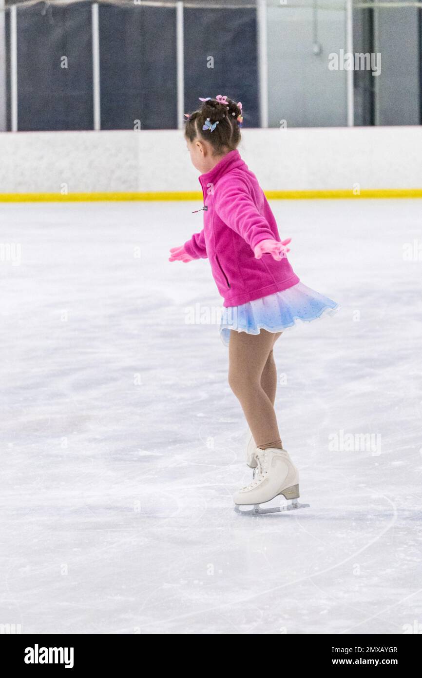 Figure skating practice Stock Photo - Alamy