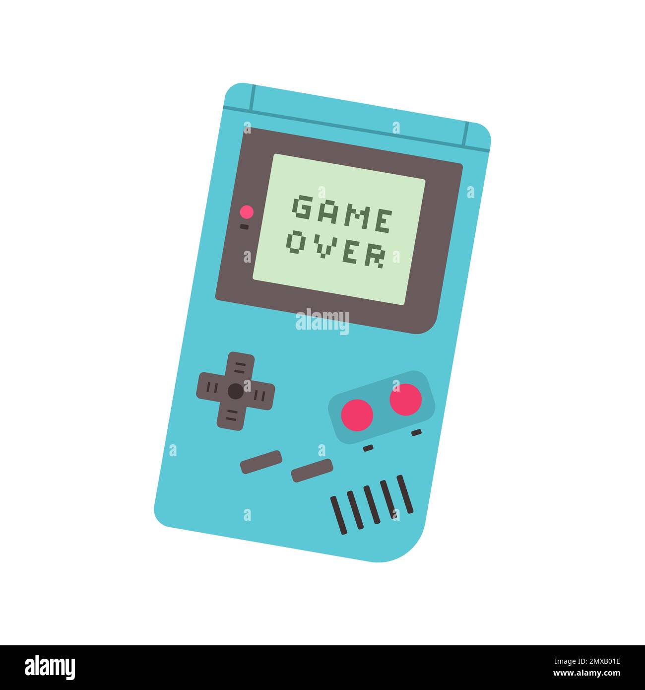 Gameboy retro device with color pastel Royalty Free Vector