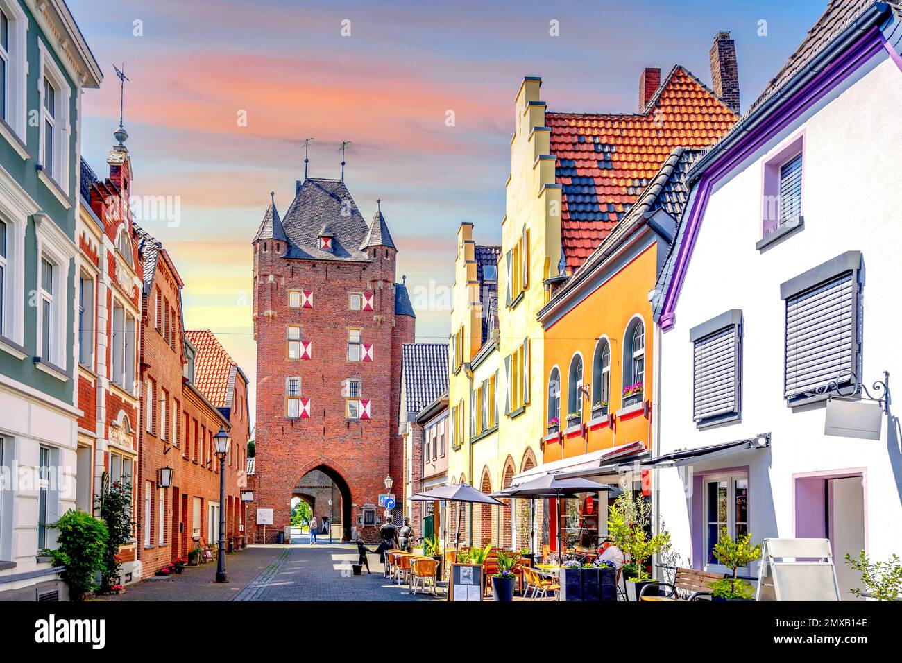 Old city of Xanten, Germany Stock Photo