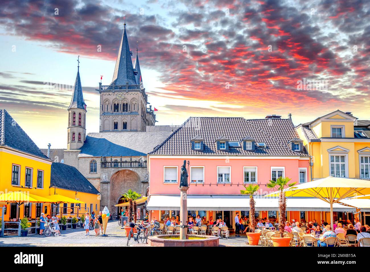 Old city of Xanten, Germany Stock Photo