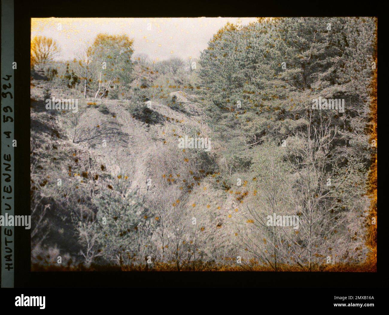 Le Vigen, Haute-Vienne, France the old pit of the Leycuras mine , 1929 ...