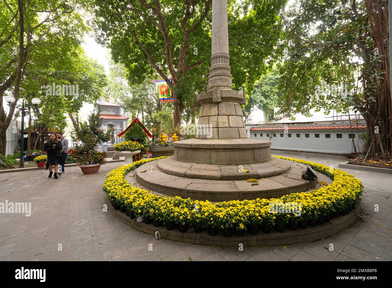 Hanoi, Vietnam, January 2023. View of the King Le Thai To's Temple in the city center Stock Photo