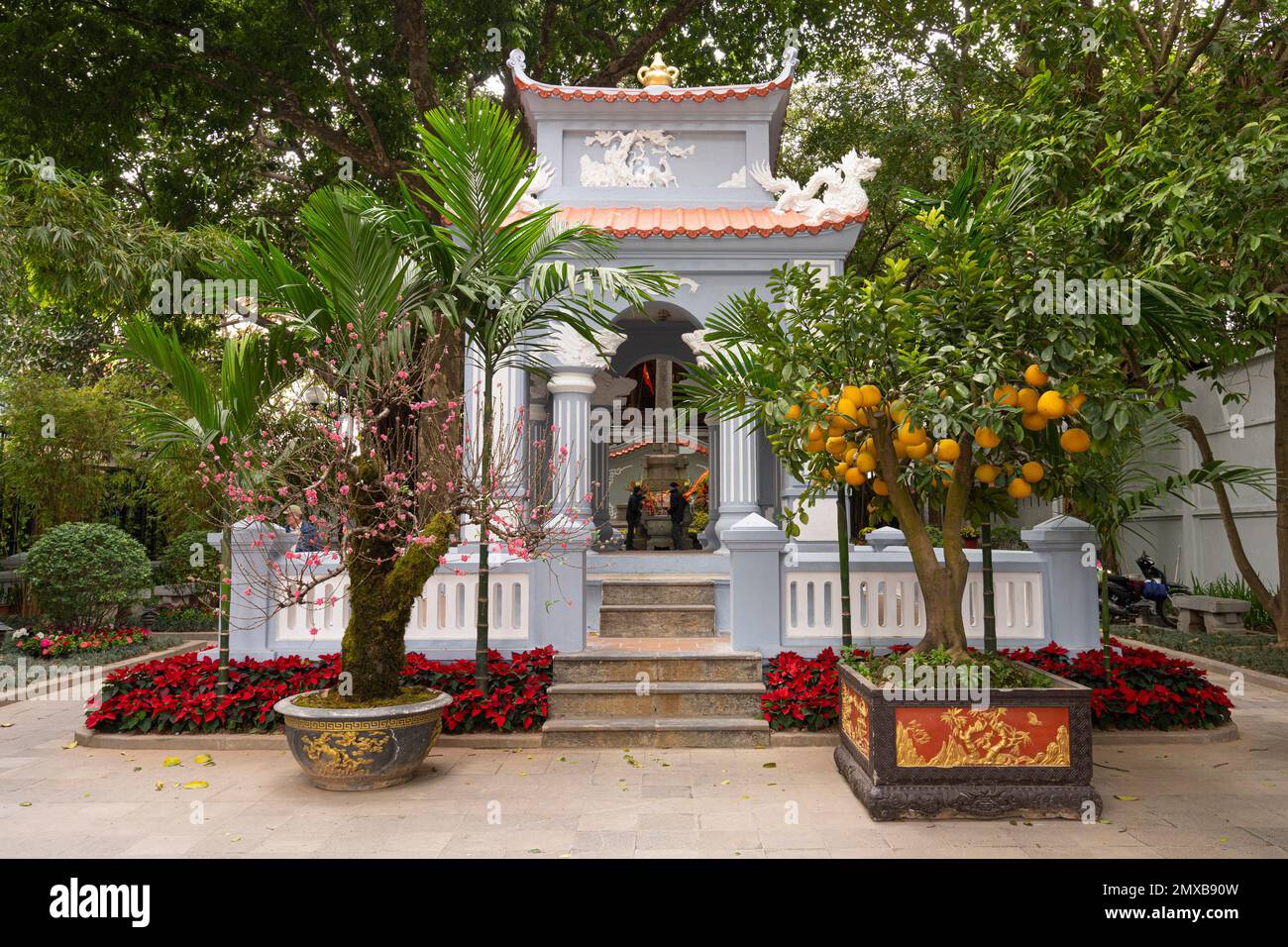 Hanoi, Vietnam, January 2023. View of the King Le Thai To's Temple in the city center Stock Photo