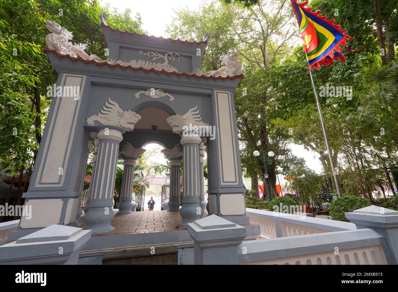 Hanoi, Vietnam, January 2023. View of the King Le Thai To's Temple in the city center Stock Photo