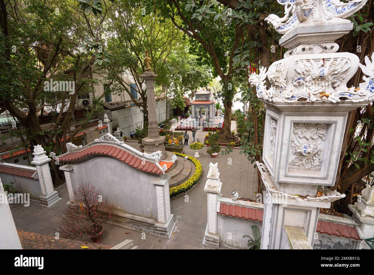 Hanoi, Vietnam, January 2023. View of the King Le Thai To's Temple in the city center Stock Photo