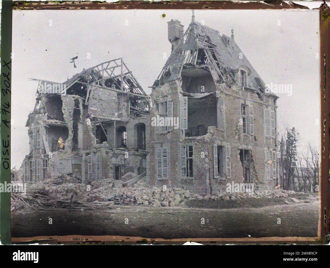 Lataule, France , (French ﻿Lataule , France). Rearfront, ruins