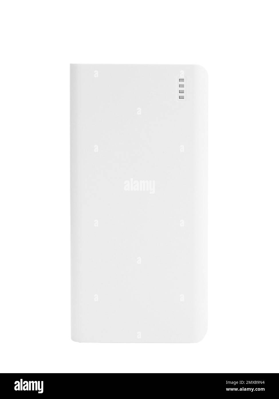 Modern external portable charger isolated on white Stock Photo Alamy