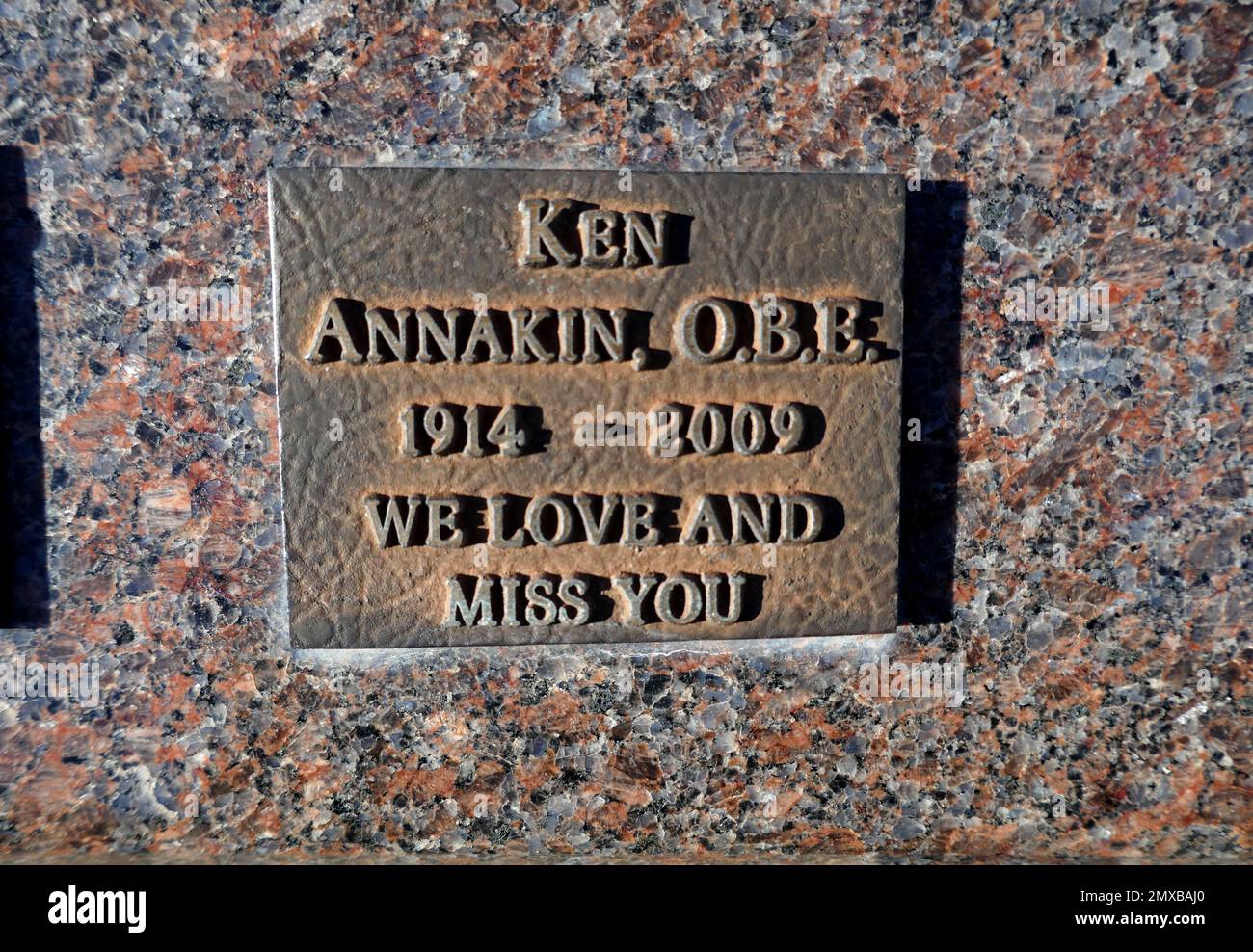 Los Angeles, California, USA 31st January 2023 A general view of atmosphere of Director Ken Annakin's Grave at Pierce Brothers Westwood Village Memorial Park Cemetery on January 31, 2023 in Los Angeles, California, USA. Photo by Barry King/Alamy Stock Photo Stock Photo