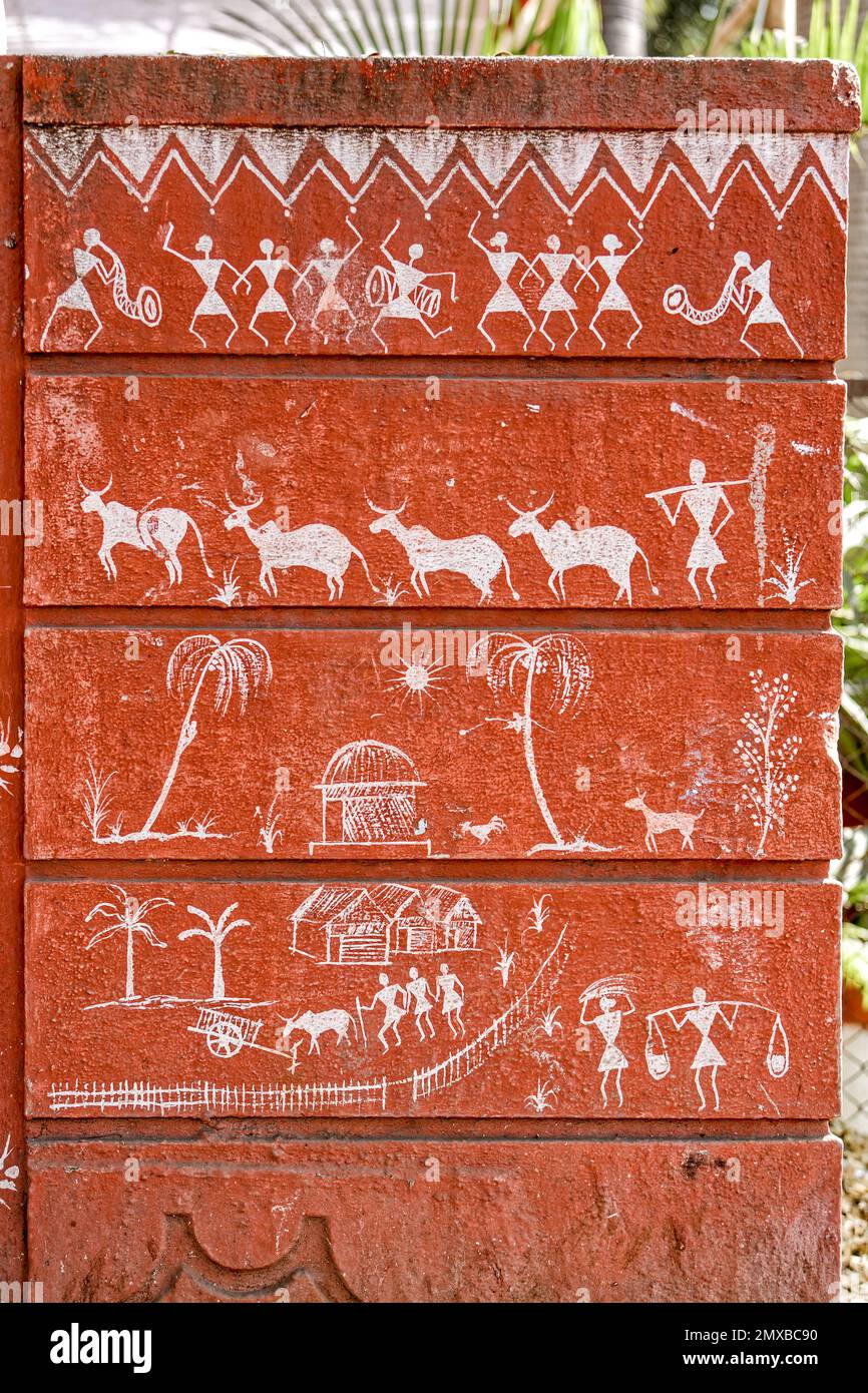 Warli Painting On Garden Wall Clearance Www oceanproperty co th