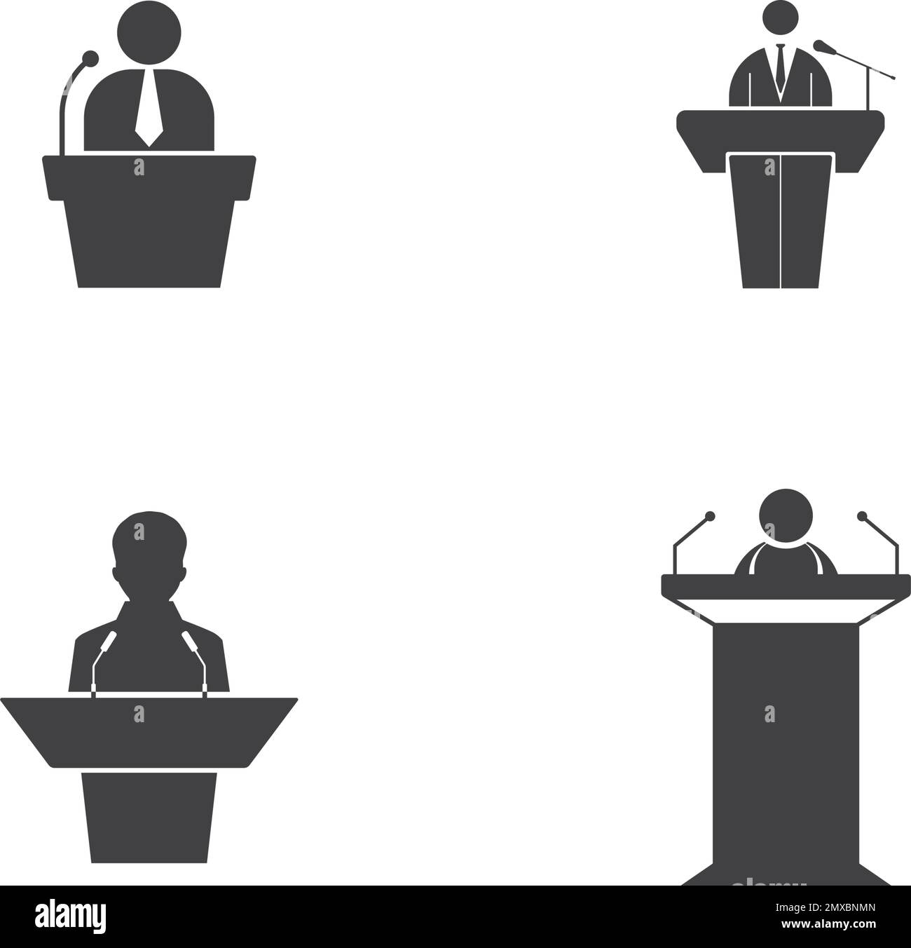 Speakers platform Stock Vector Images Alamy