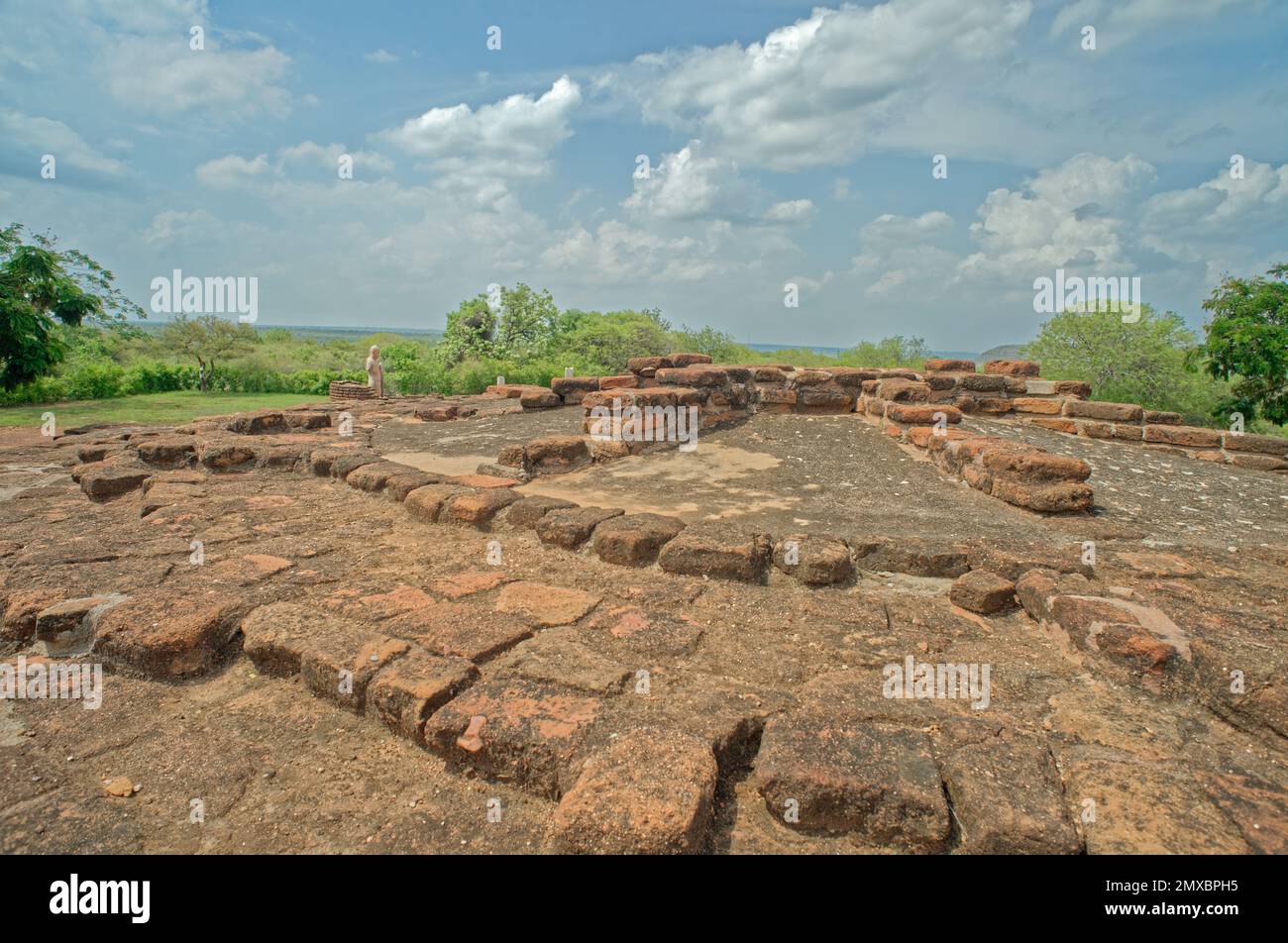 08 23 2015 3rd century A.D.Stupa and  Ruins of Nagarjuna Konda, Nagarjuna Konda Sagar Andhra Pradesh, India, Asia, Indian, Asian Stock Photo