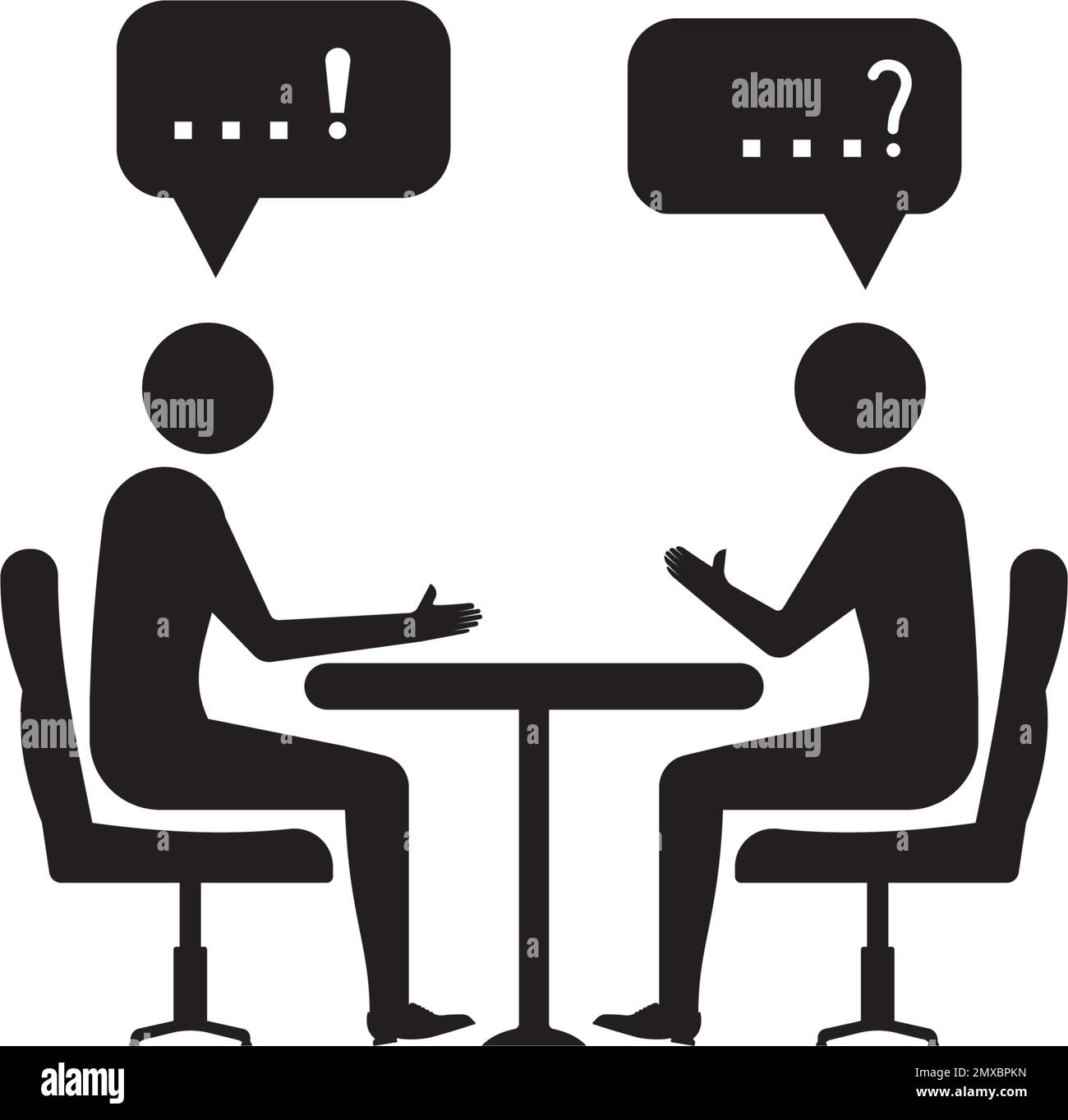 people sitting talking clipart