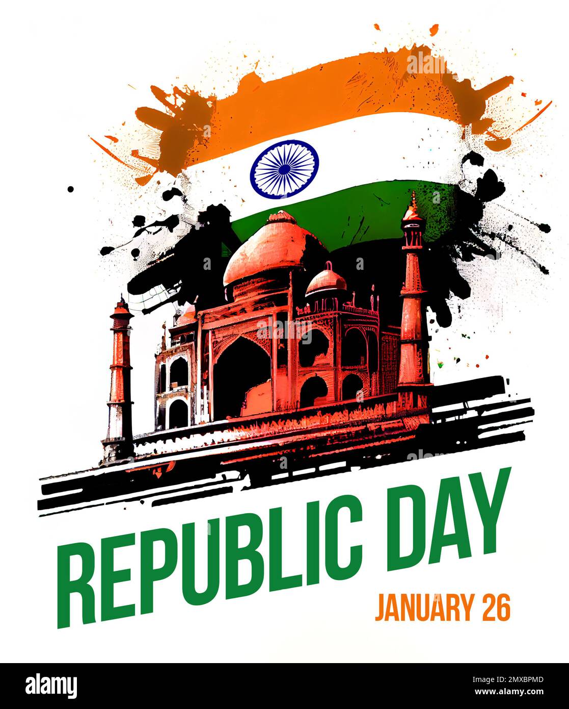 Happy republic day India greetings. Generative Ai. Illustration ...