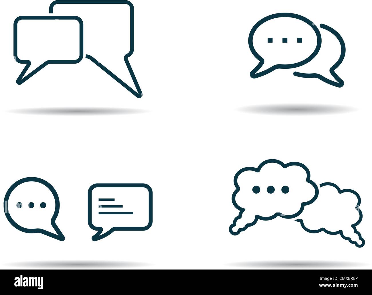 Speech bubble icon vector illustration logo design Stock Vector Image ...
