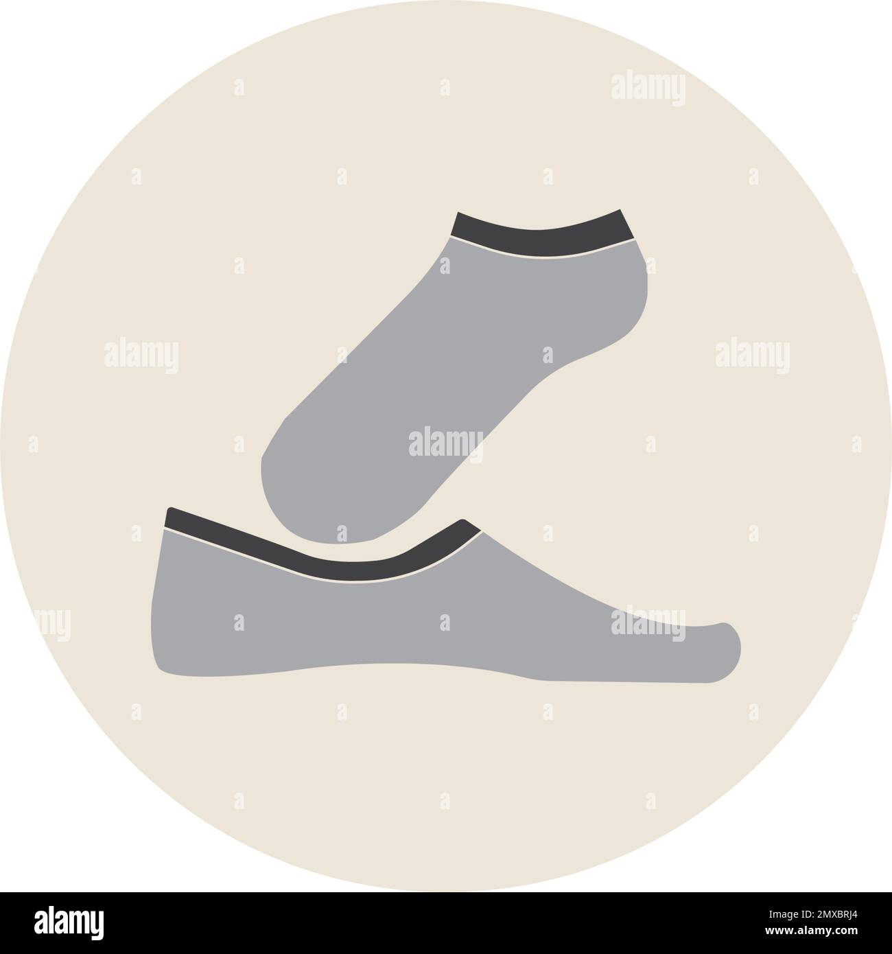Socks icon vector illustration logo design Stock Vector