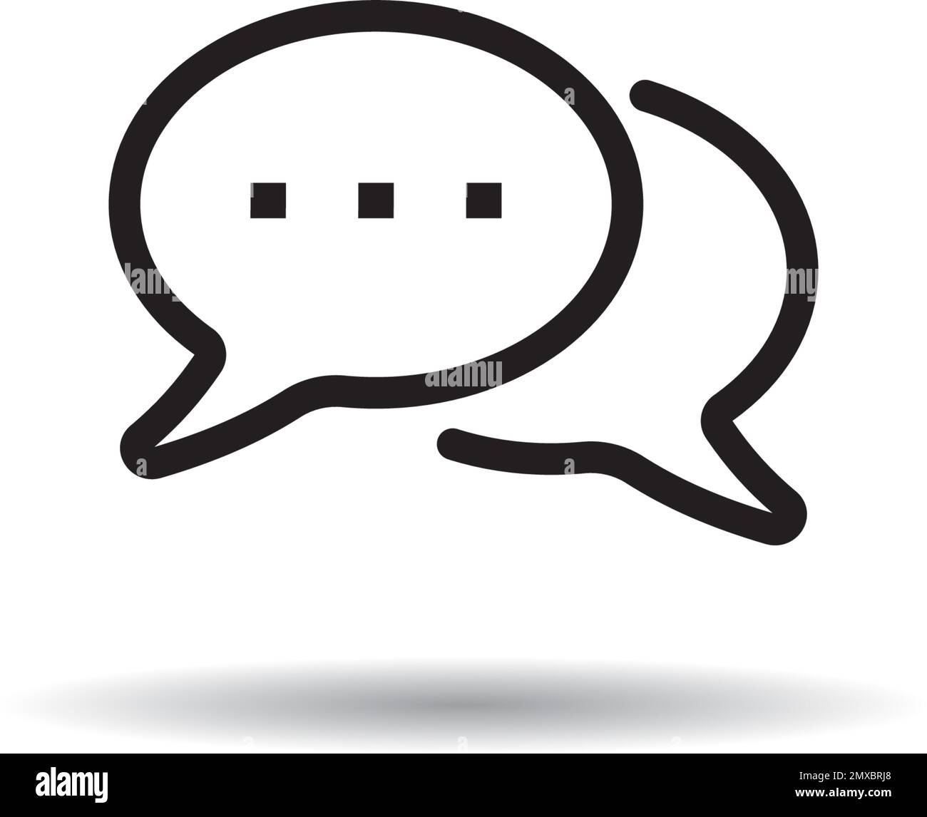 Speech bubble icon vector illustration logo design Stock Vector Image ...