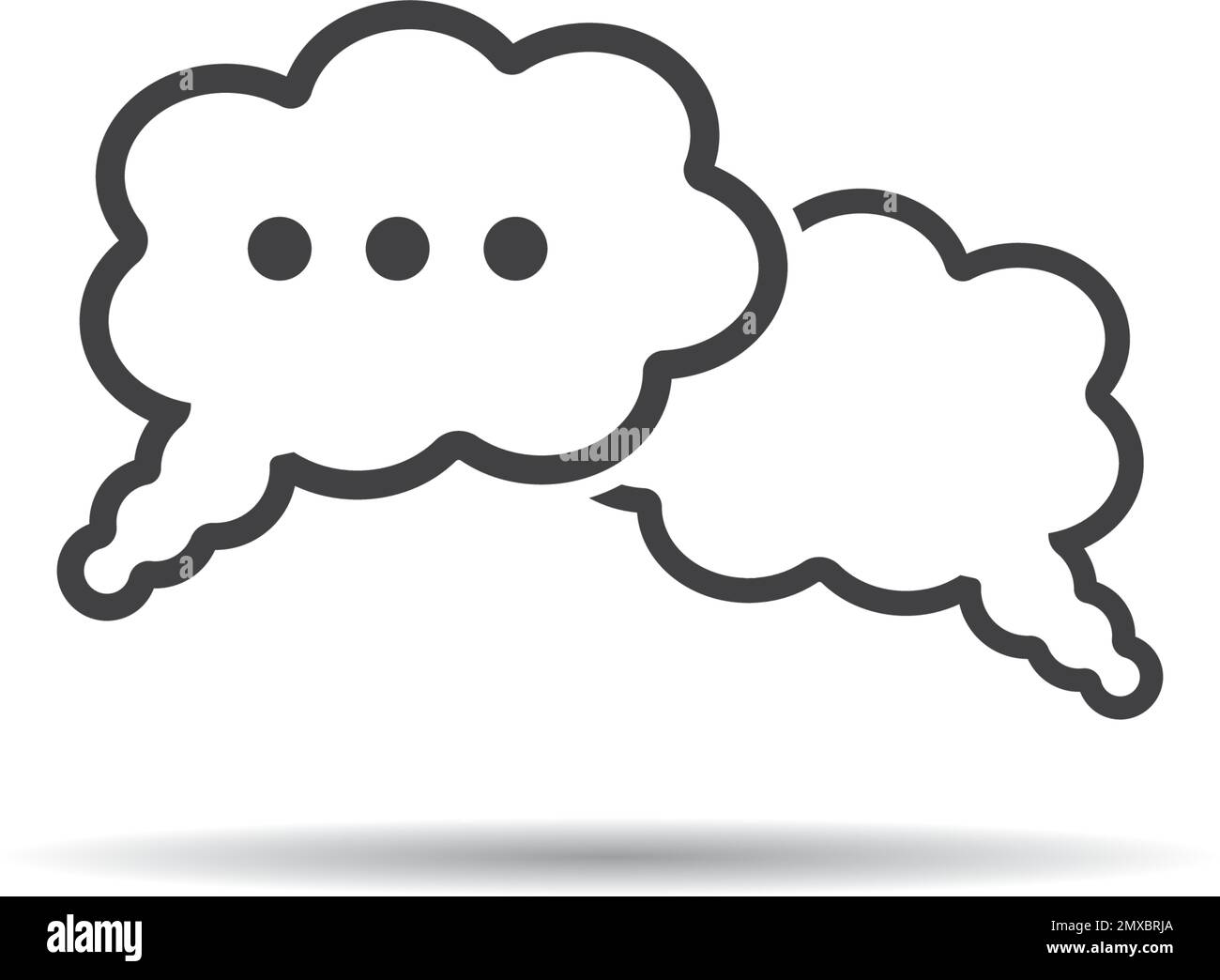 Speech bubble icon vector illustration logo design Stock Vector Image ...