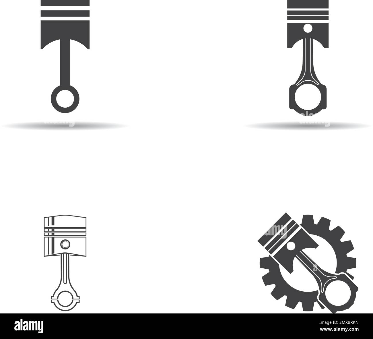 Piston vector icon illustration logo design Stock Vector Image & Art