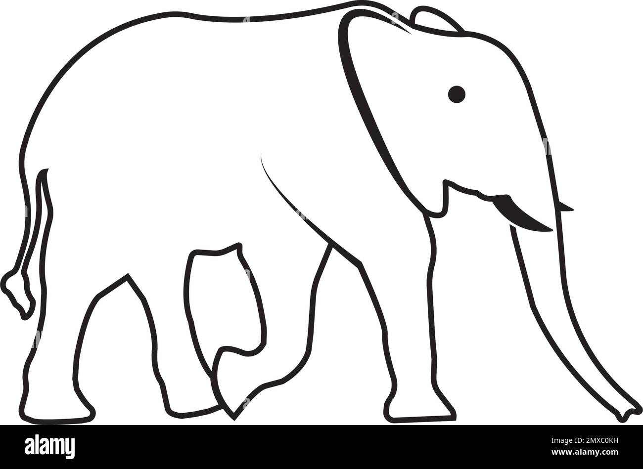 Elephant vector  icon design illustration Stock Vector