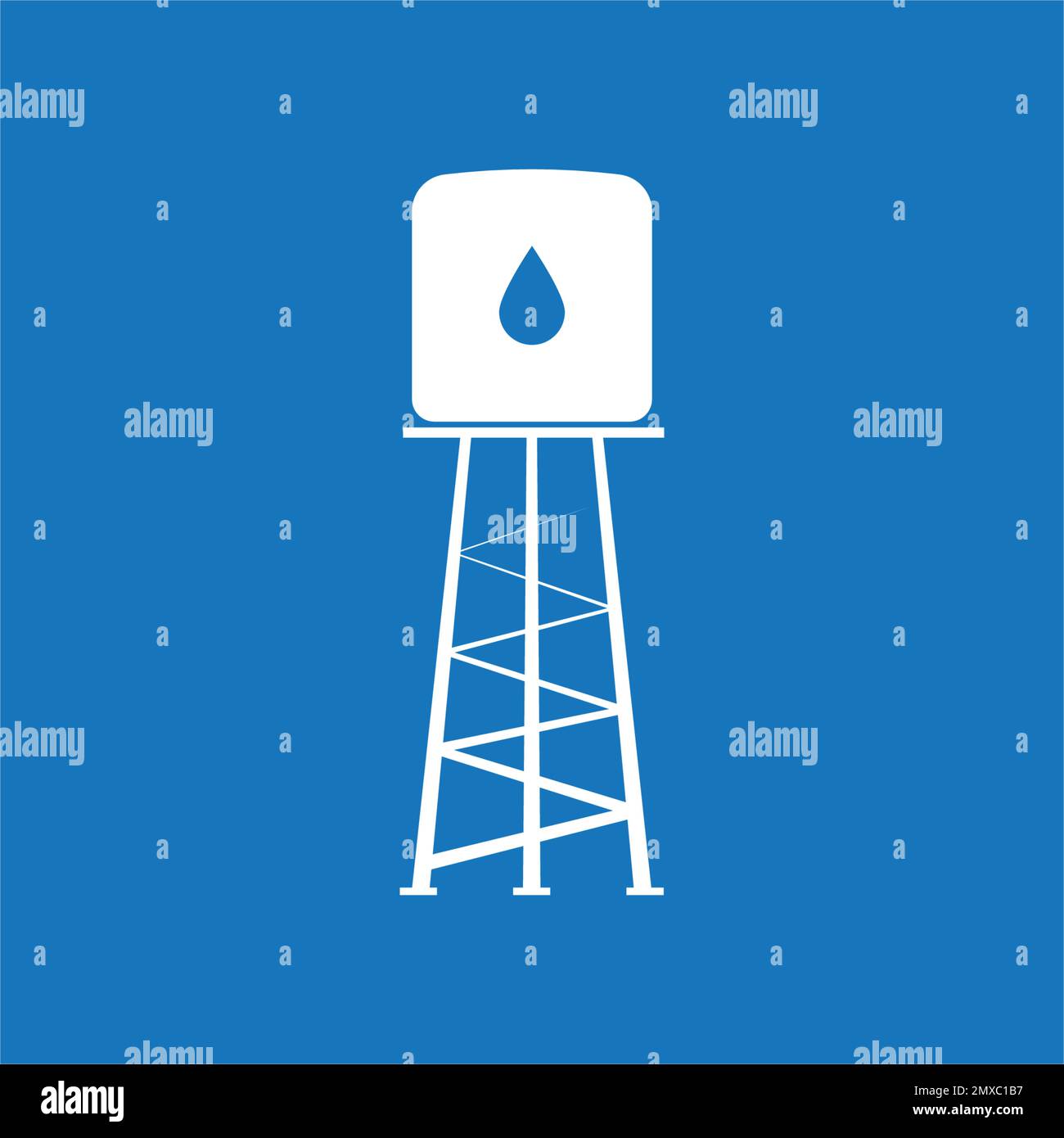 Water tower vector icon illustration logo design Stock Vector Image ...