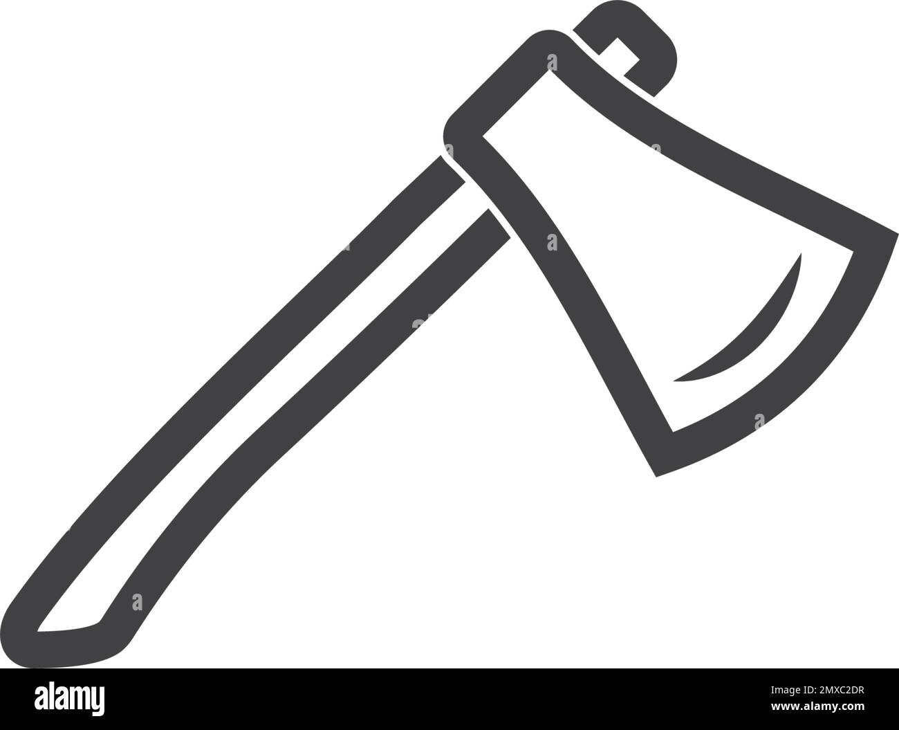 Axe icon vector design illustration logo template and background Stock