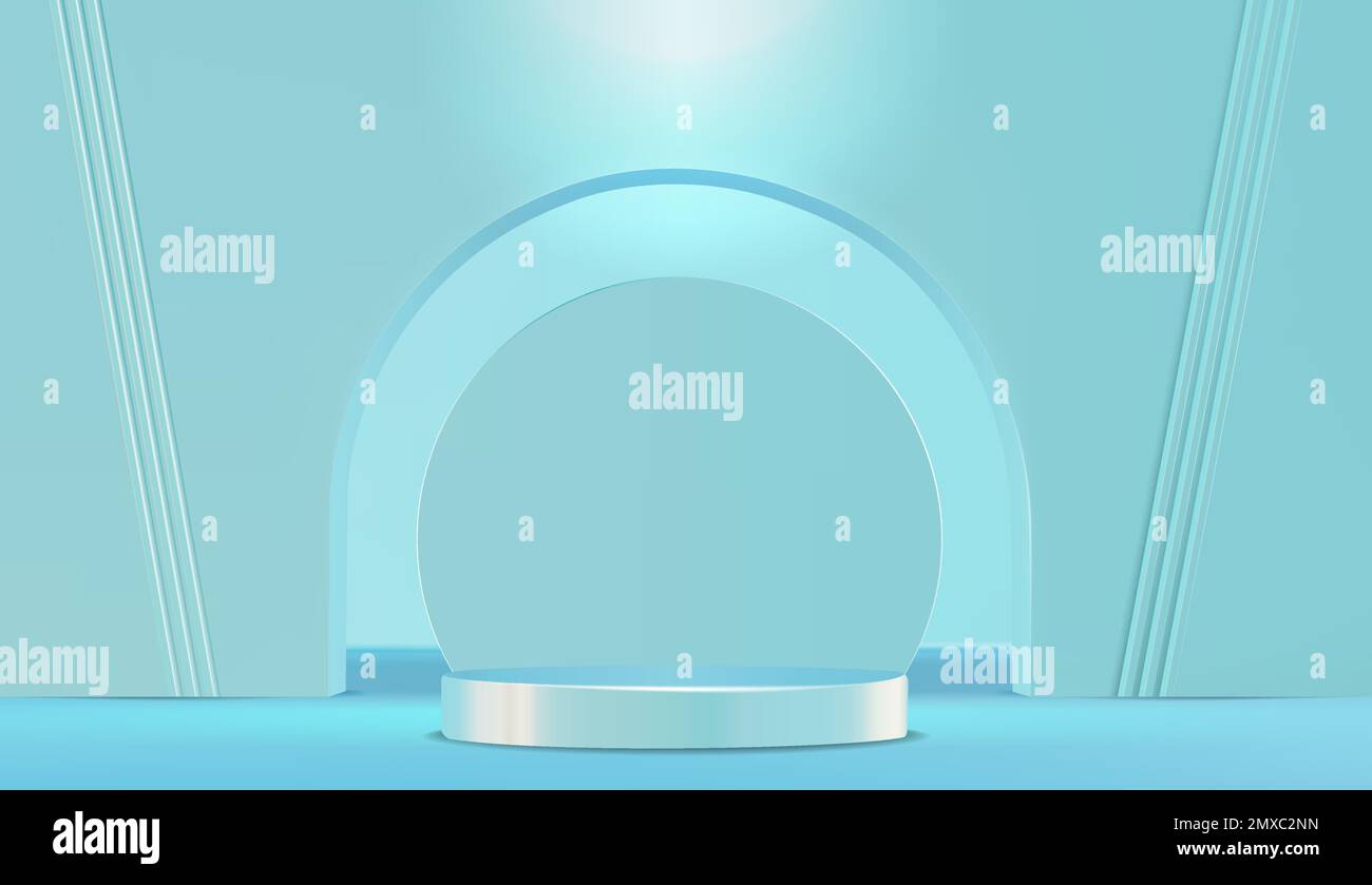 Product presenration background realstic 3D vector design Stock Vector