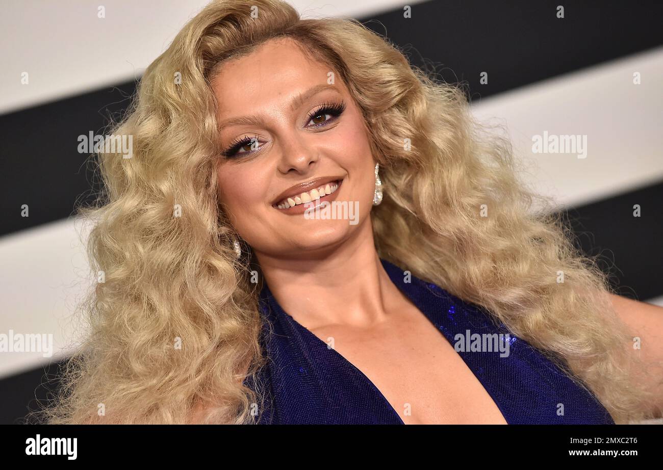 Bebe Rexha arriving to the Warner Music Group Pre Grammy Party at