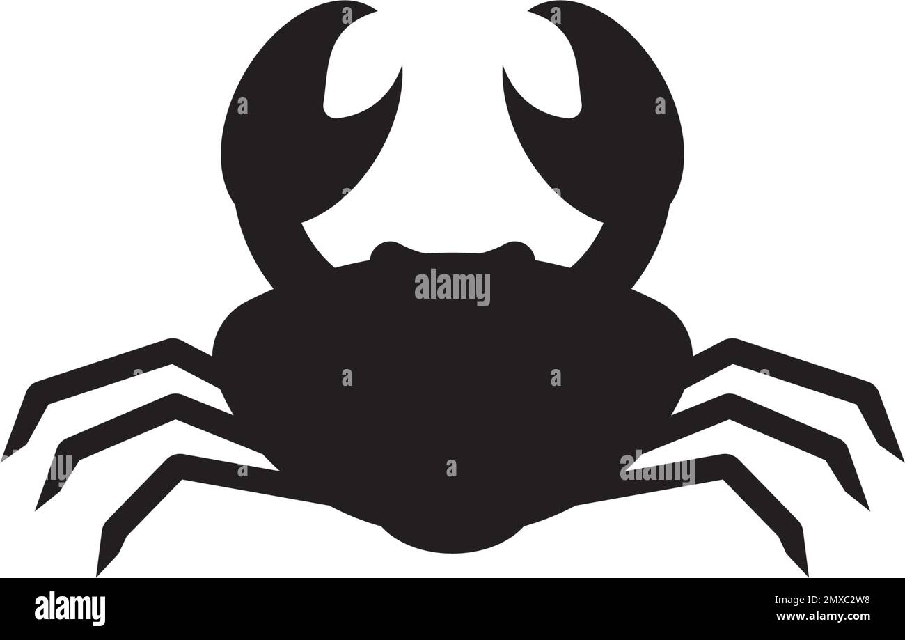 Crab icon vector illustration sign,logo design. Stock Vector