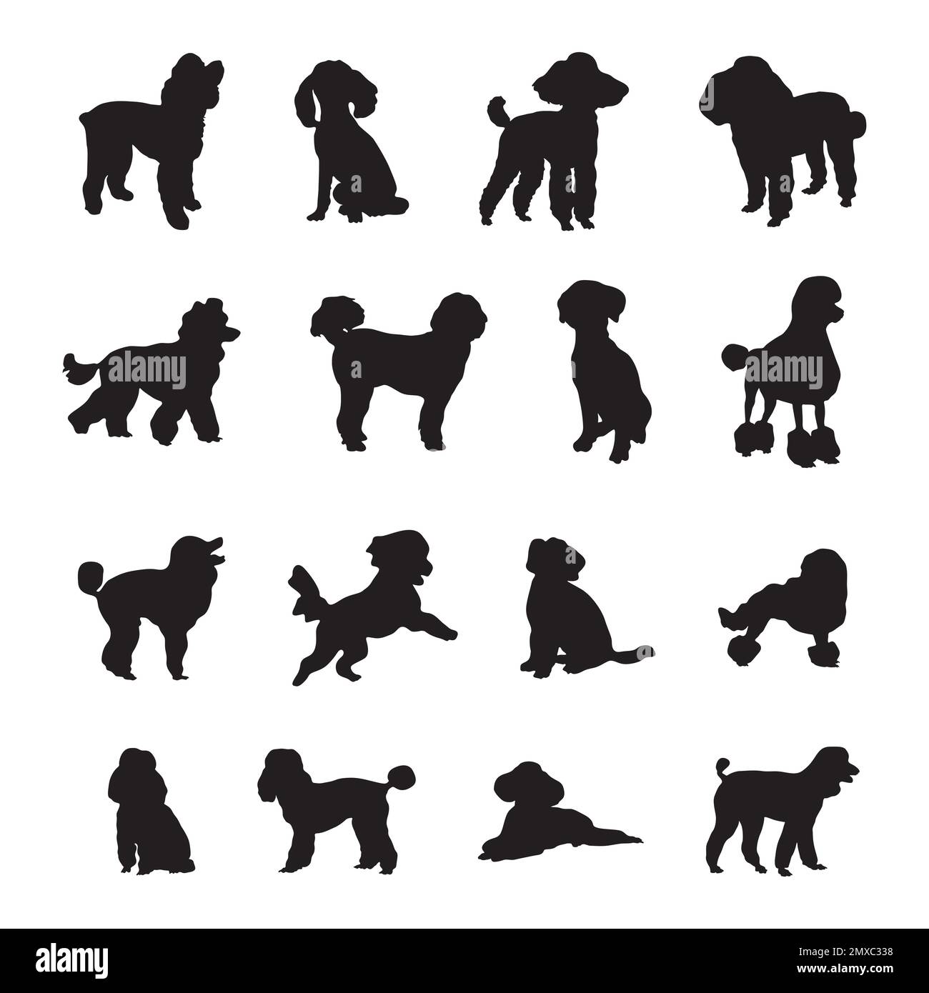 Poodle Dog Silhouettes Poodle Dog Silhouette Collection Stock Vector poodle-dog-silhouettes-poodle-dog-silhouette-collection-stock-vector