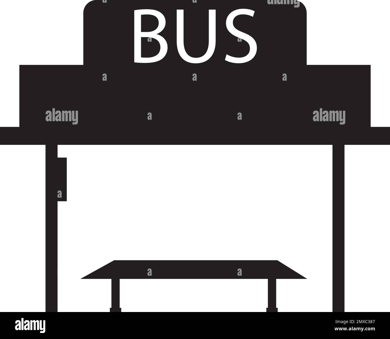 Bus stop icon vector symbol illustration design. Stock Vector