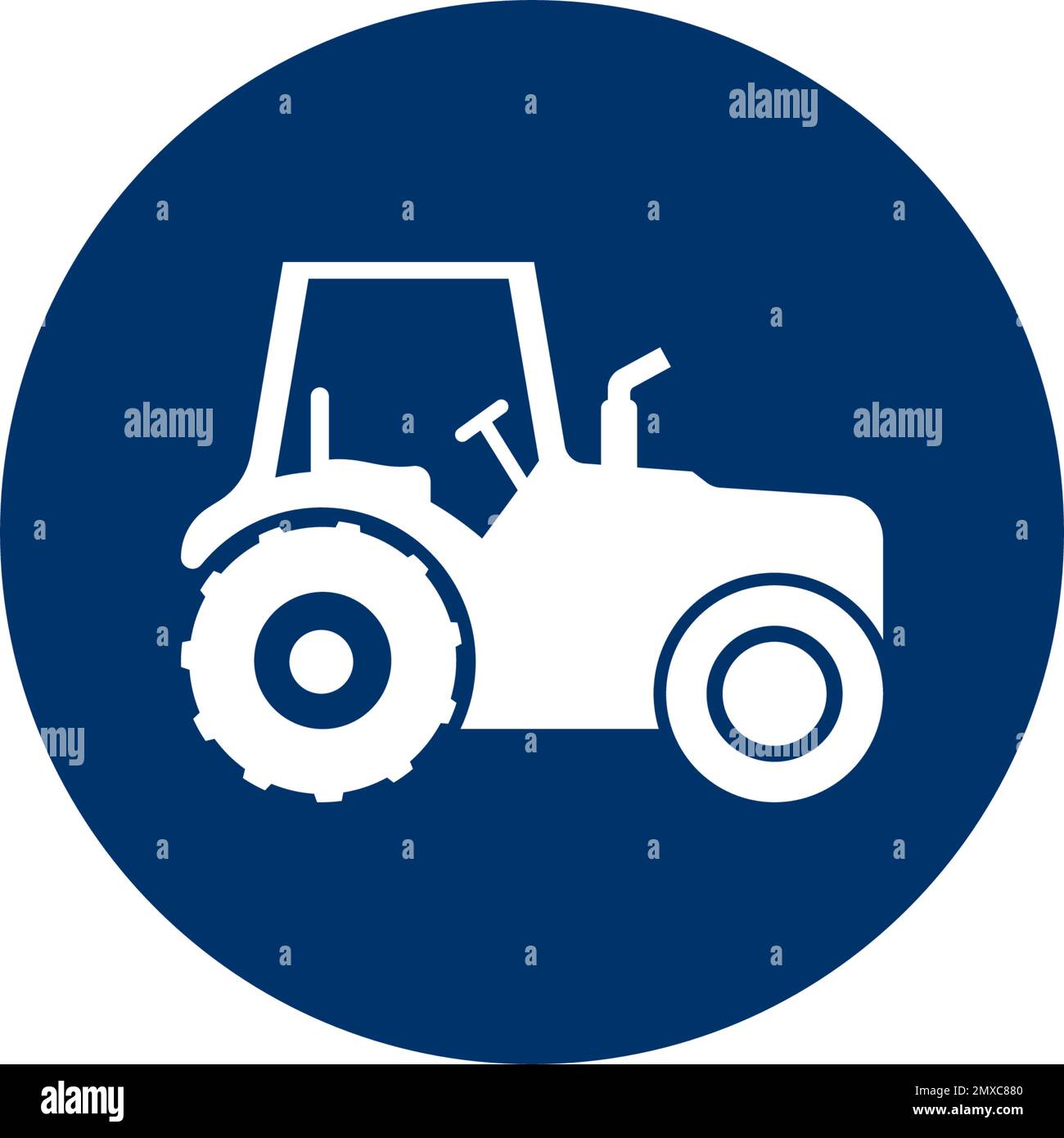 Tractor icon vector  illustration logo design Stock Vector