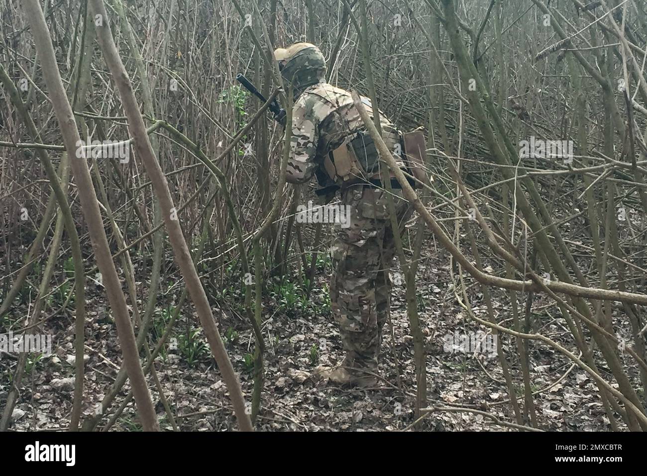 soldier selfie while he is fighting war Stock Photo Alamy