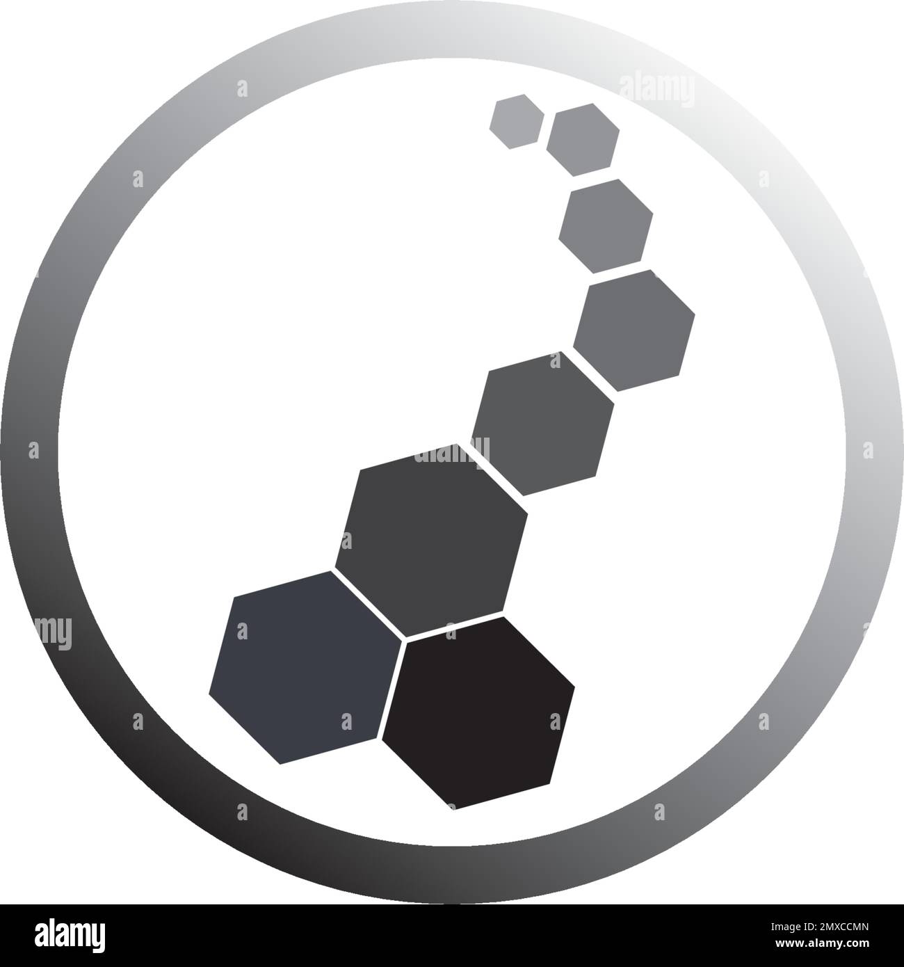 Hexagonal icon vector illustration design template. Stock Vector
