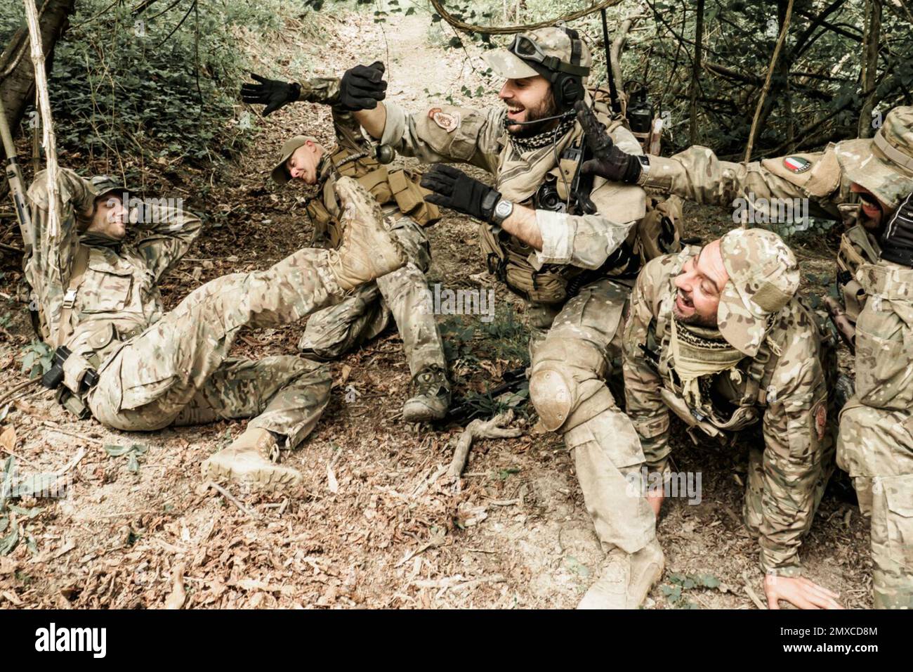 soldier selfie while he is fighting war Stock Photo Alamy