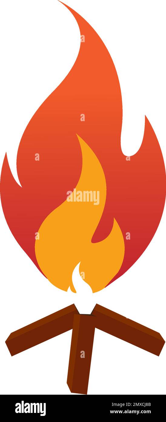 Bonfire icon vector illustration design template Stock Vector Image ...