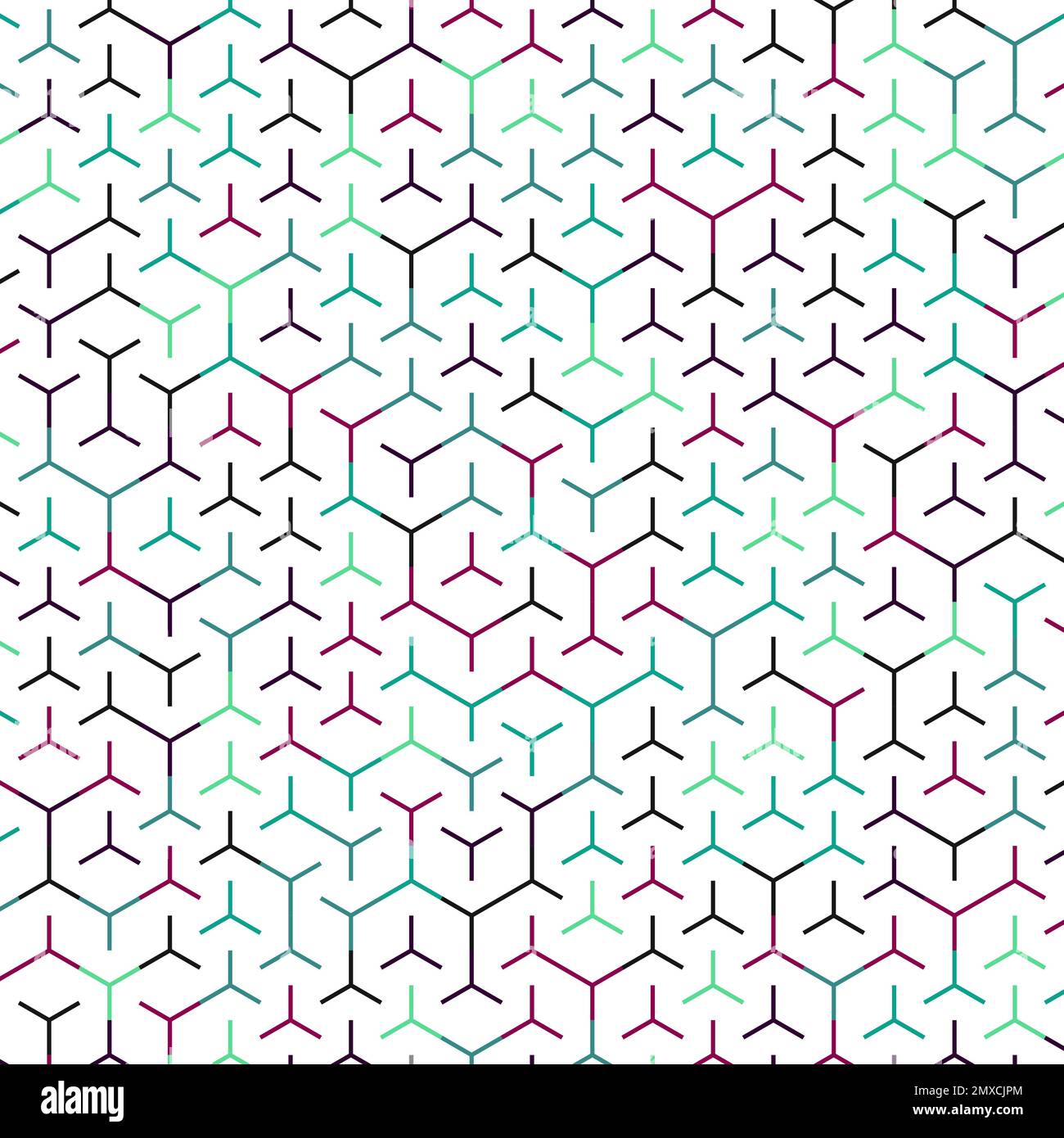 Hexagonal Maze generative pattern illustration Stock Vector Image & Art ...