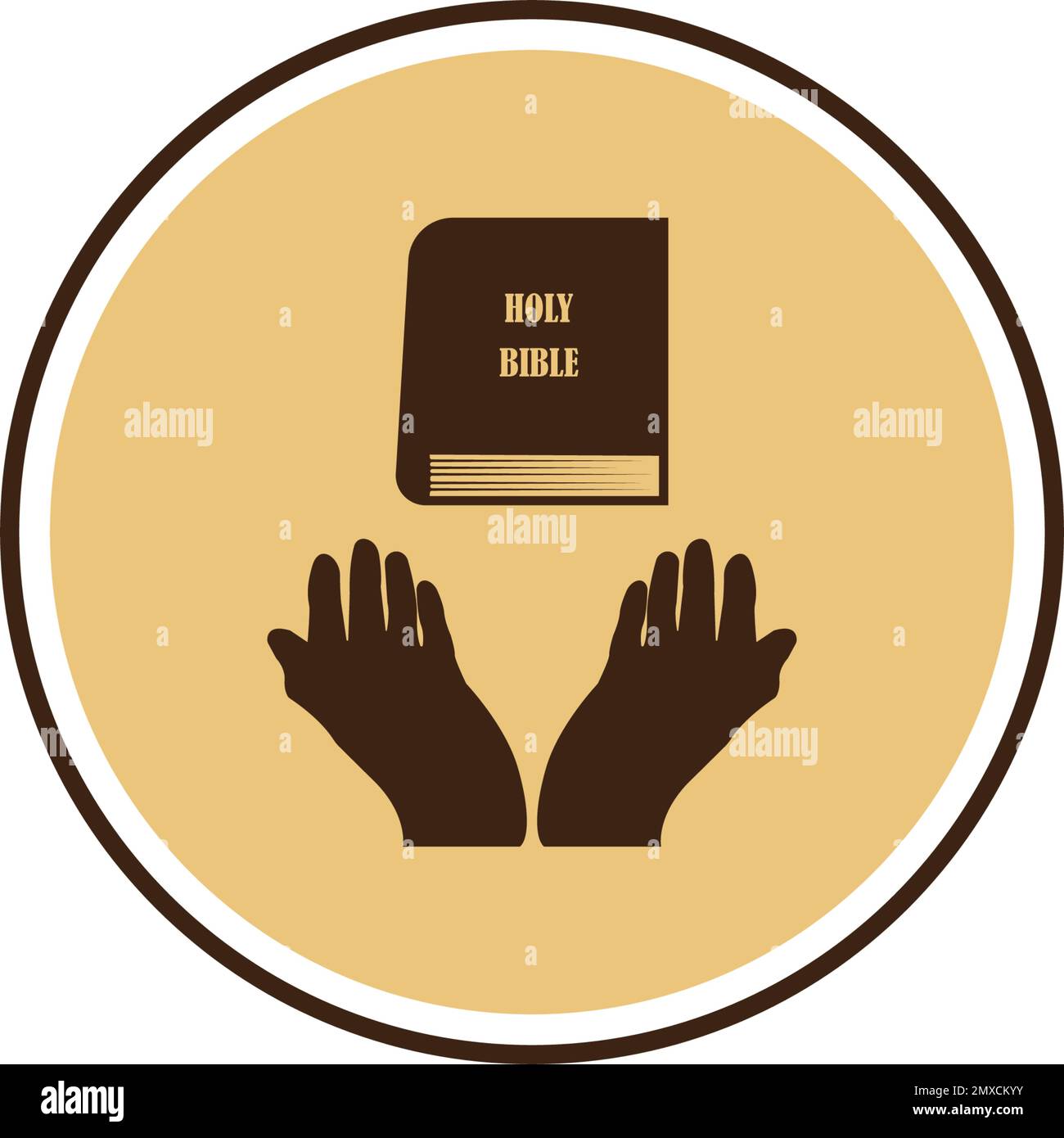 symbol of Christian cross, vector illustration design template Stock ...