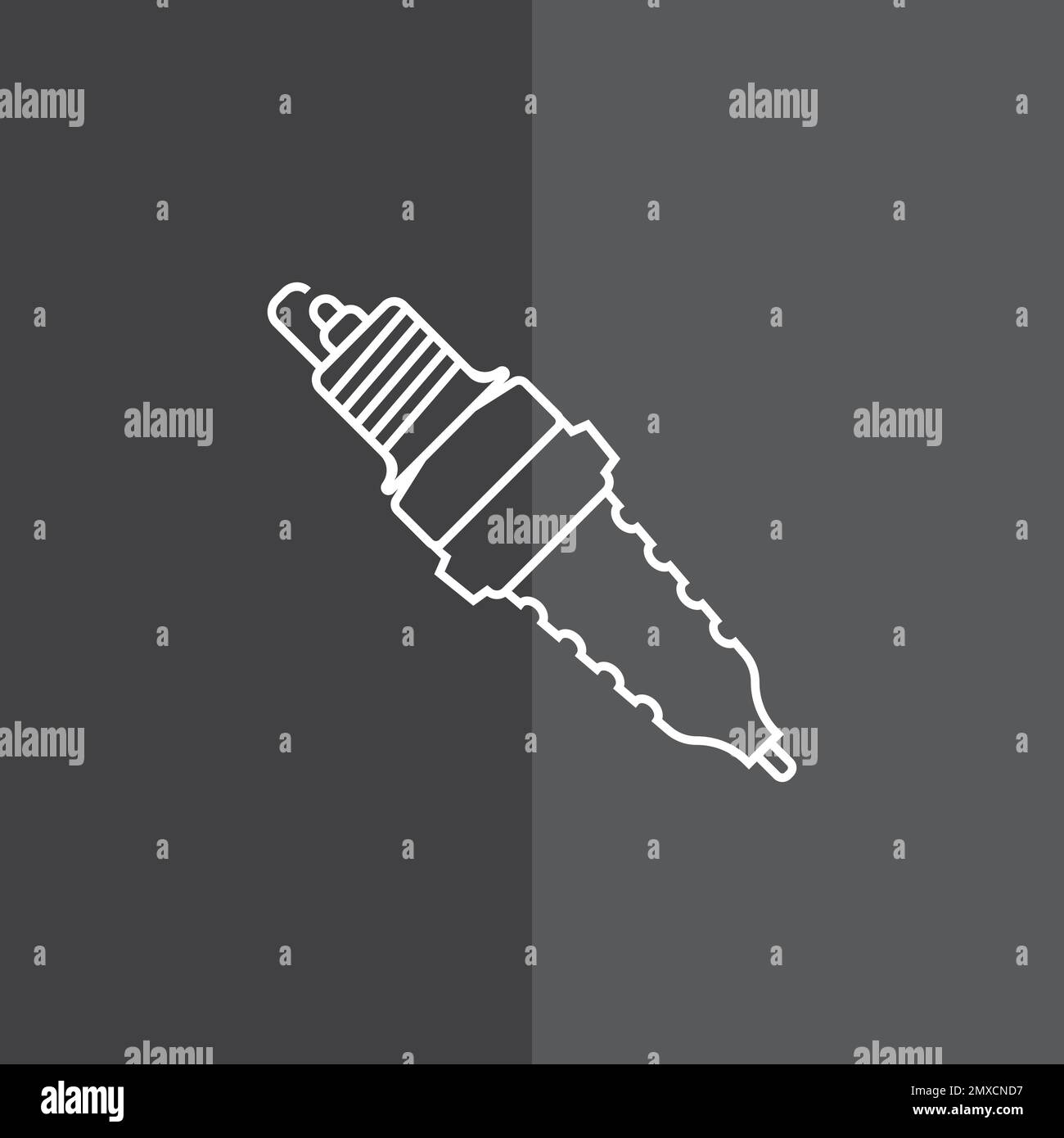spark plug icon. Vector concept illustration for design Stock Vector