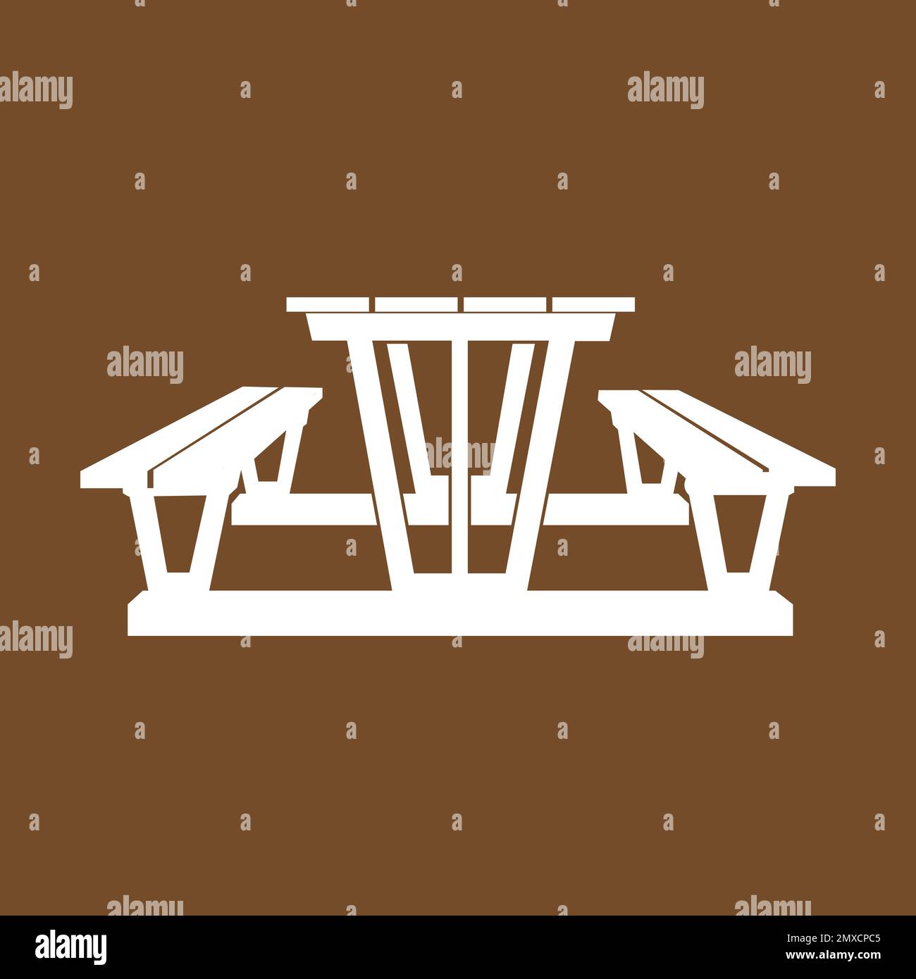 Picnic table icon vector illustration design,symbol and background ...