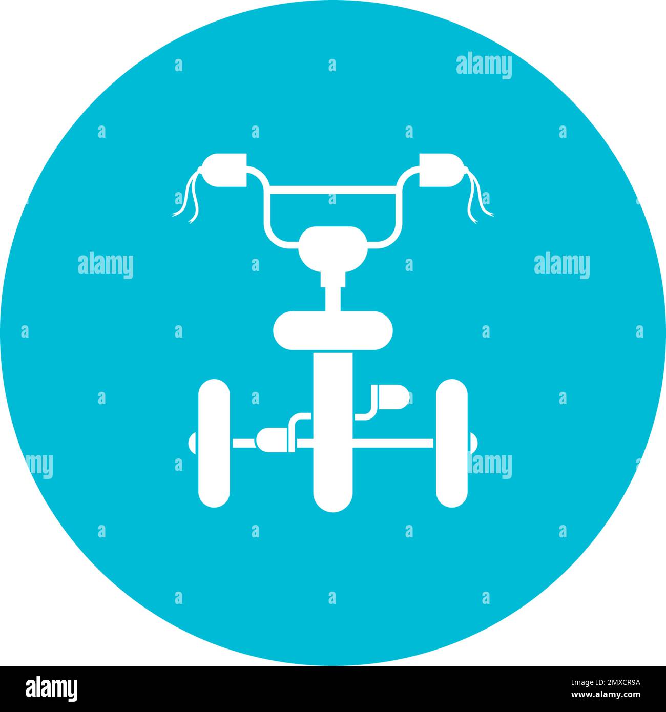 Tricycle icon vector illustration design template. Stock Vector