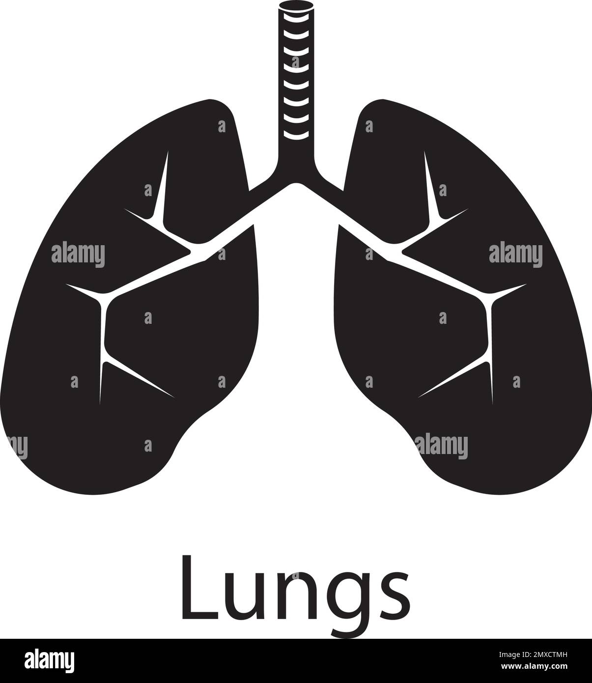 Lungs icon vector illustration design template.Eps 10 Stock Vector
