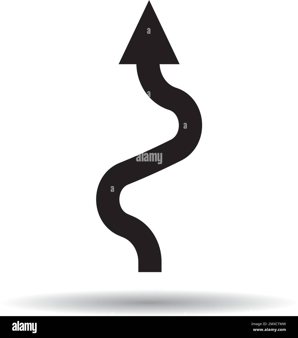 fork in the road icon vector illustration symbol design background. Stock Vector