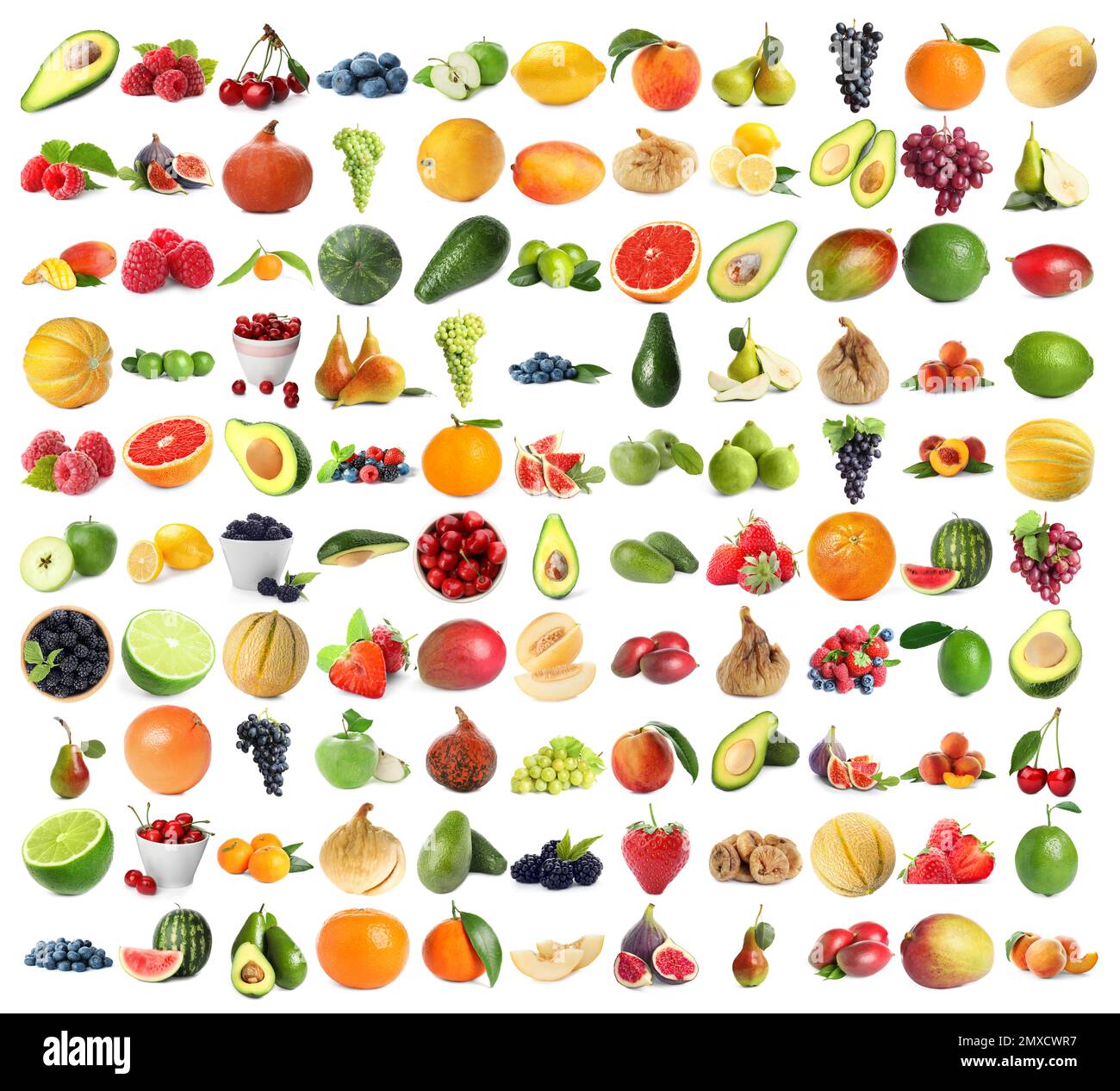 Set various berries fruits hi-res stock photography and images - Alamy