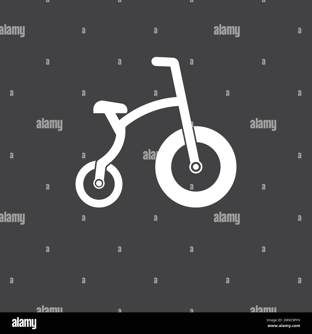 Tricycle icon vector illustration design template. Stock Vector