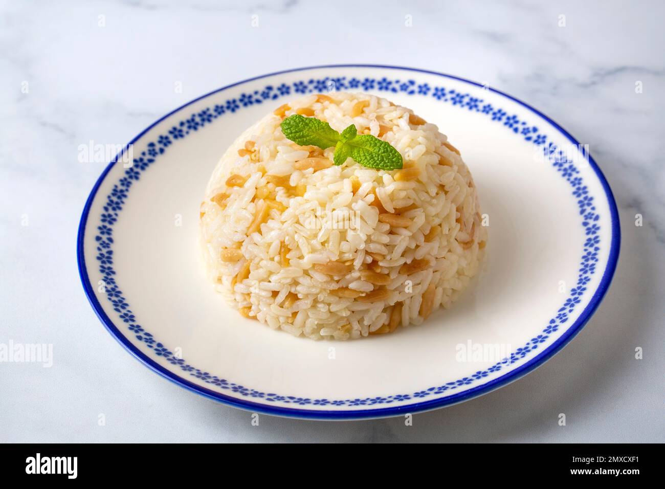 Traditional delicious Turkish food; Turkish style rice pilaf (Turkish