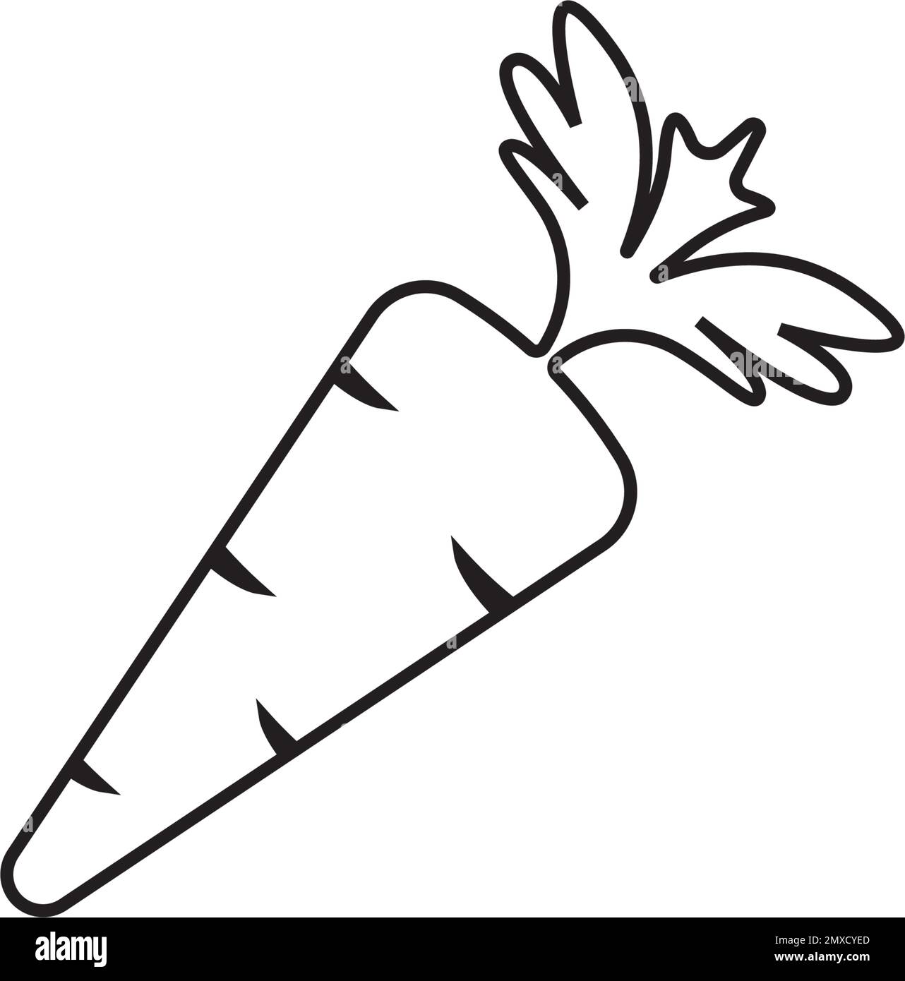 Carrot vector icon illustration design template. Stock Vector