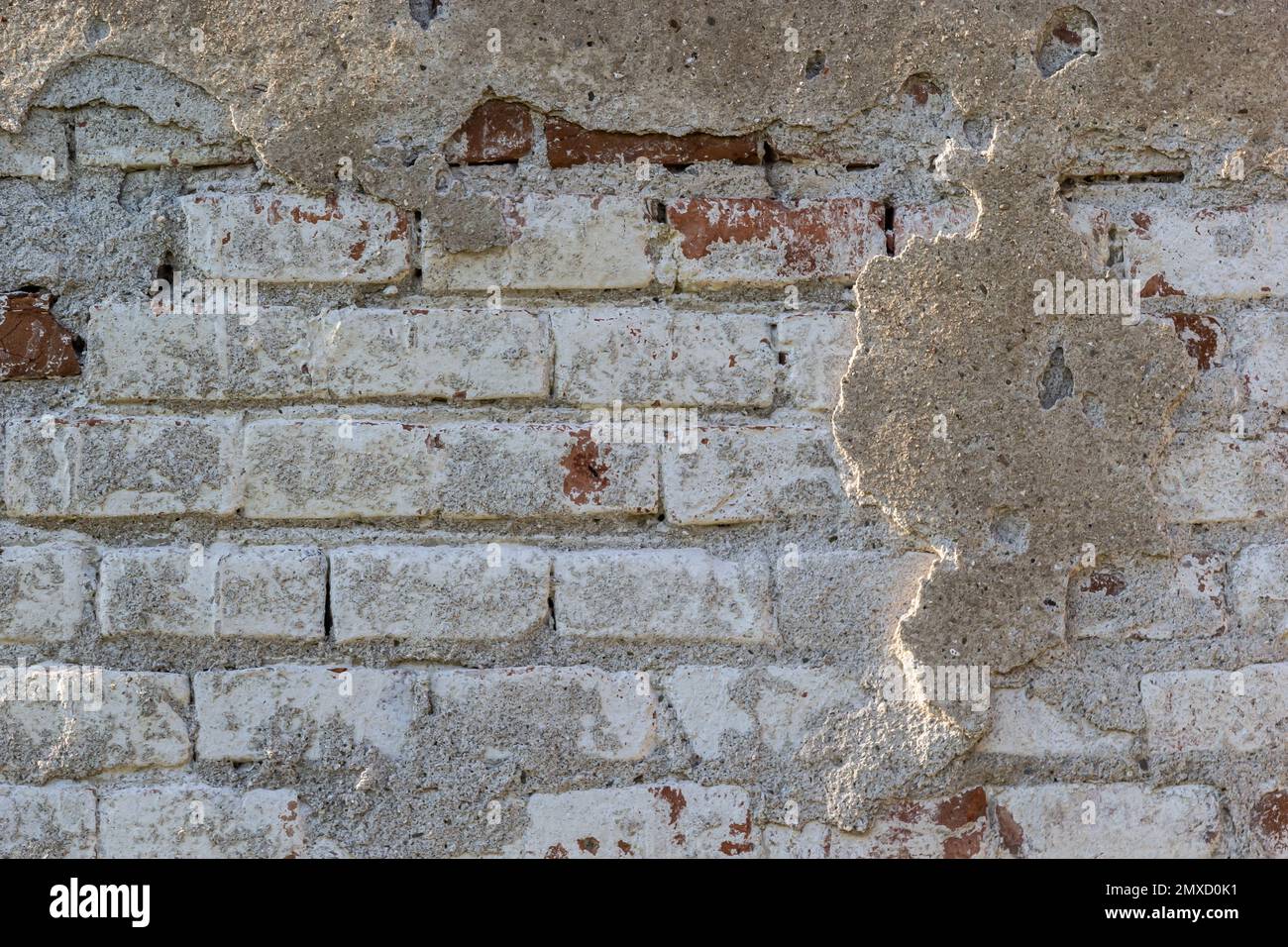 old concrete plaster brick wall texture urban background Stock Photo