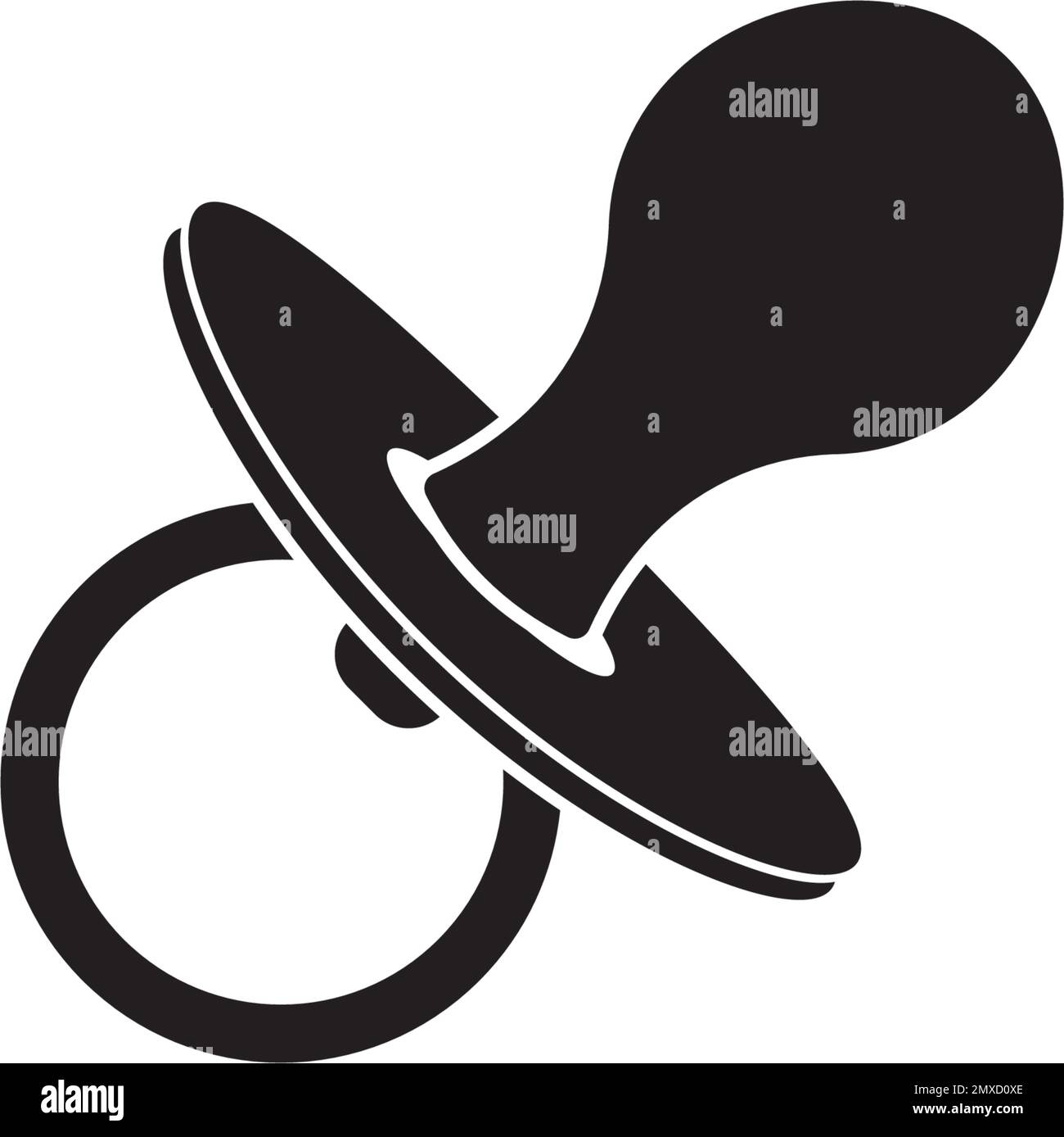 Baby pacifier vector icon illustration design template Stock Vector